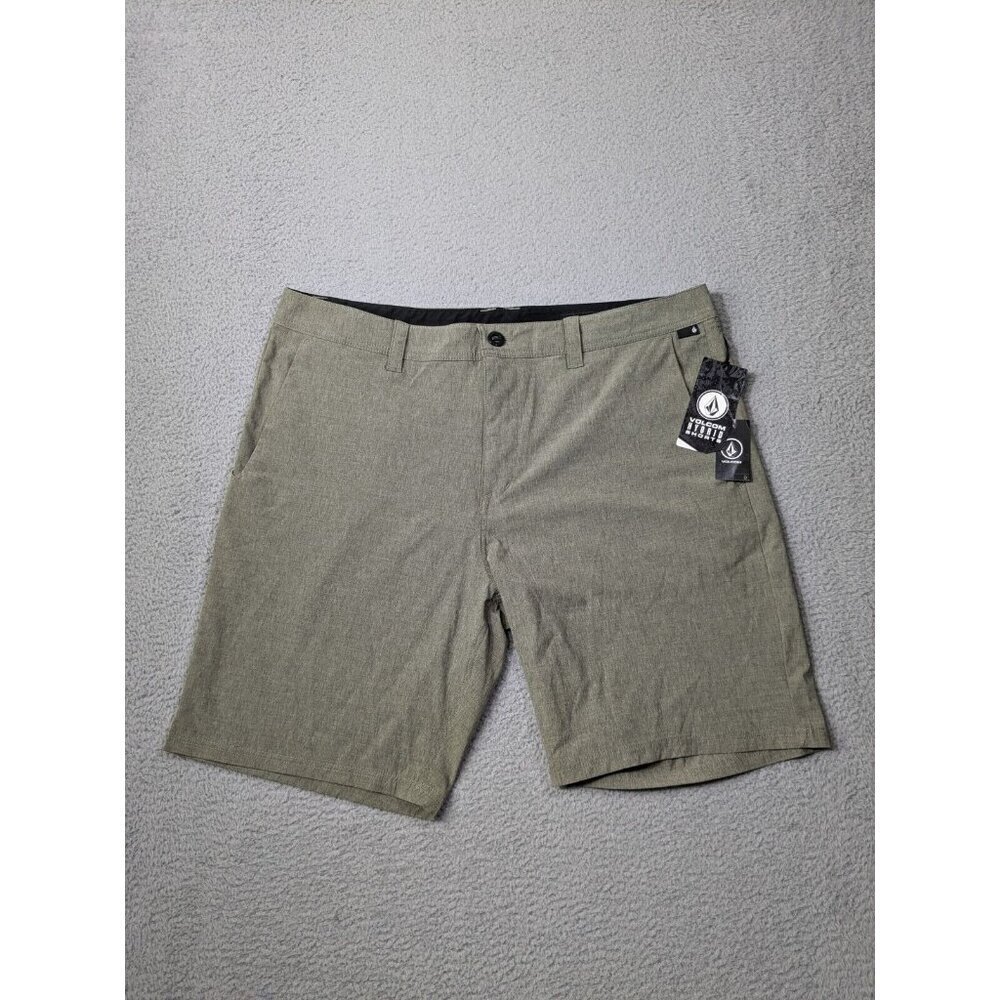 Volcom Shorts Mens 34 (Meas 40) Frickin Cross Shred Static Hybrid Water Green